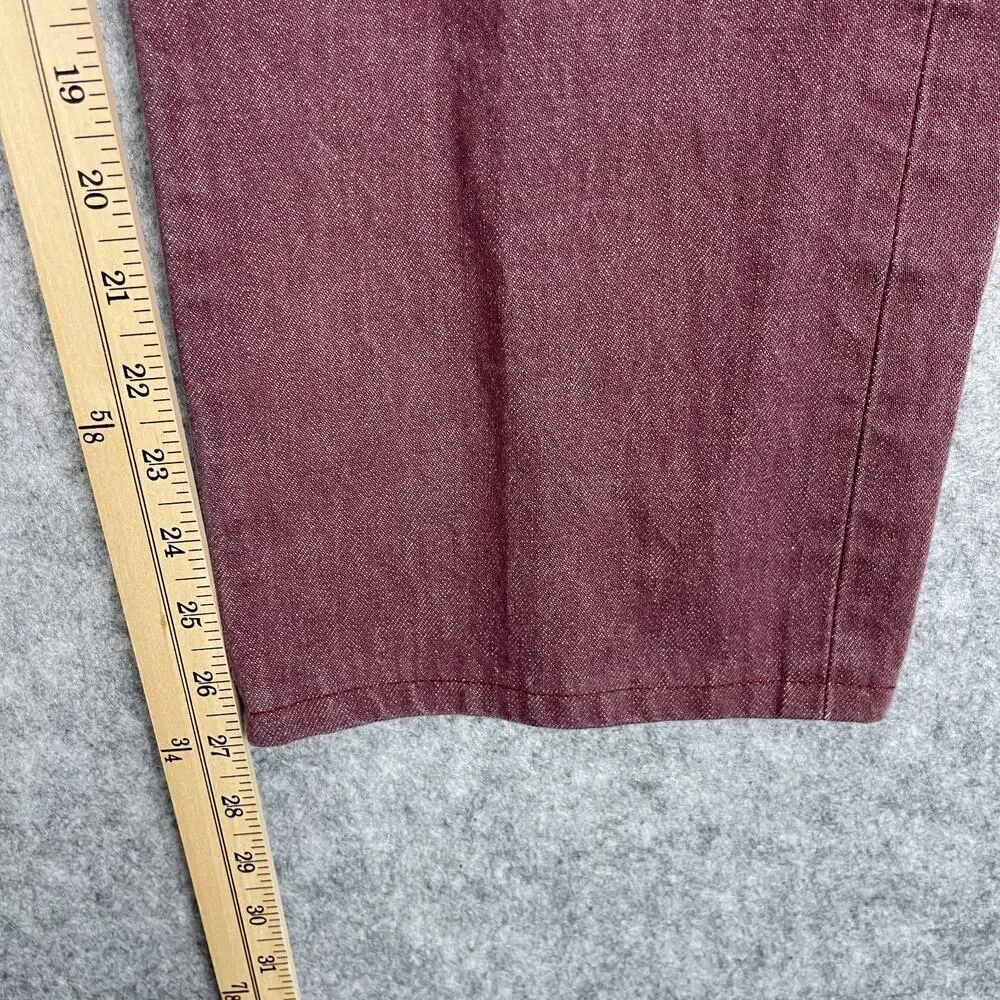 Levis 501 Jeans Mens 34x27 Pink‎ Red Cotton Straight Denim Mid Rise READ